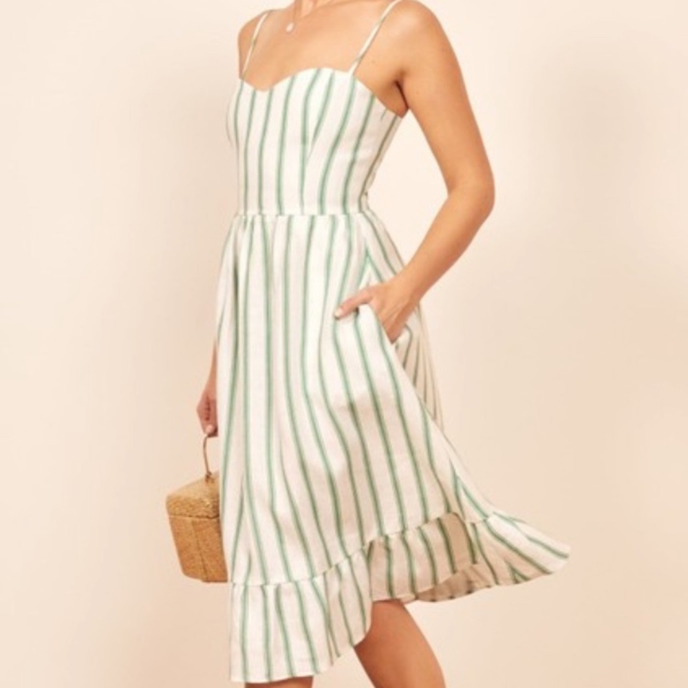 NWOT; Reformation Eileen Midi Dress